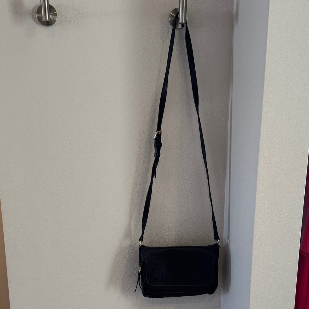 Nordstrom Black Leather Crossbody Bag